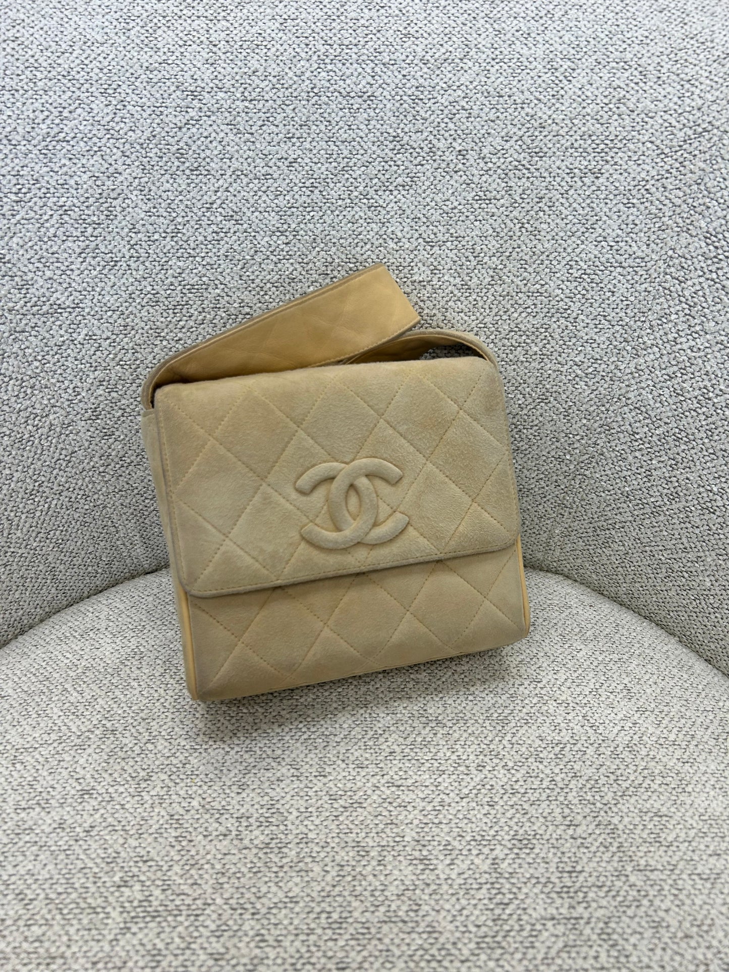 Chanel Suede Mini Square Bag