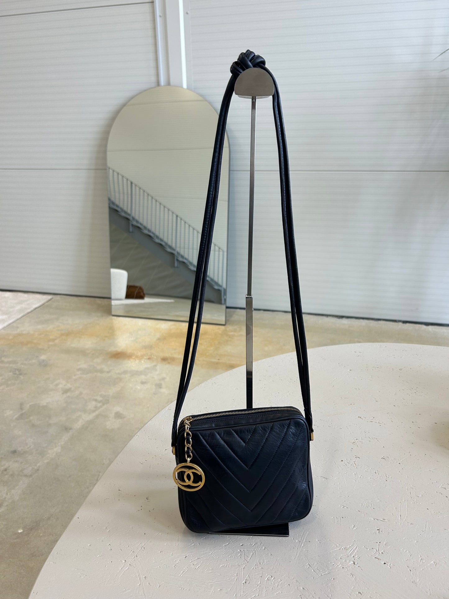 Chanel square chevron crossbody bag