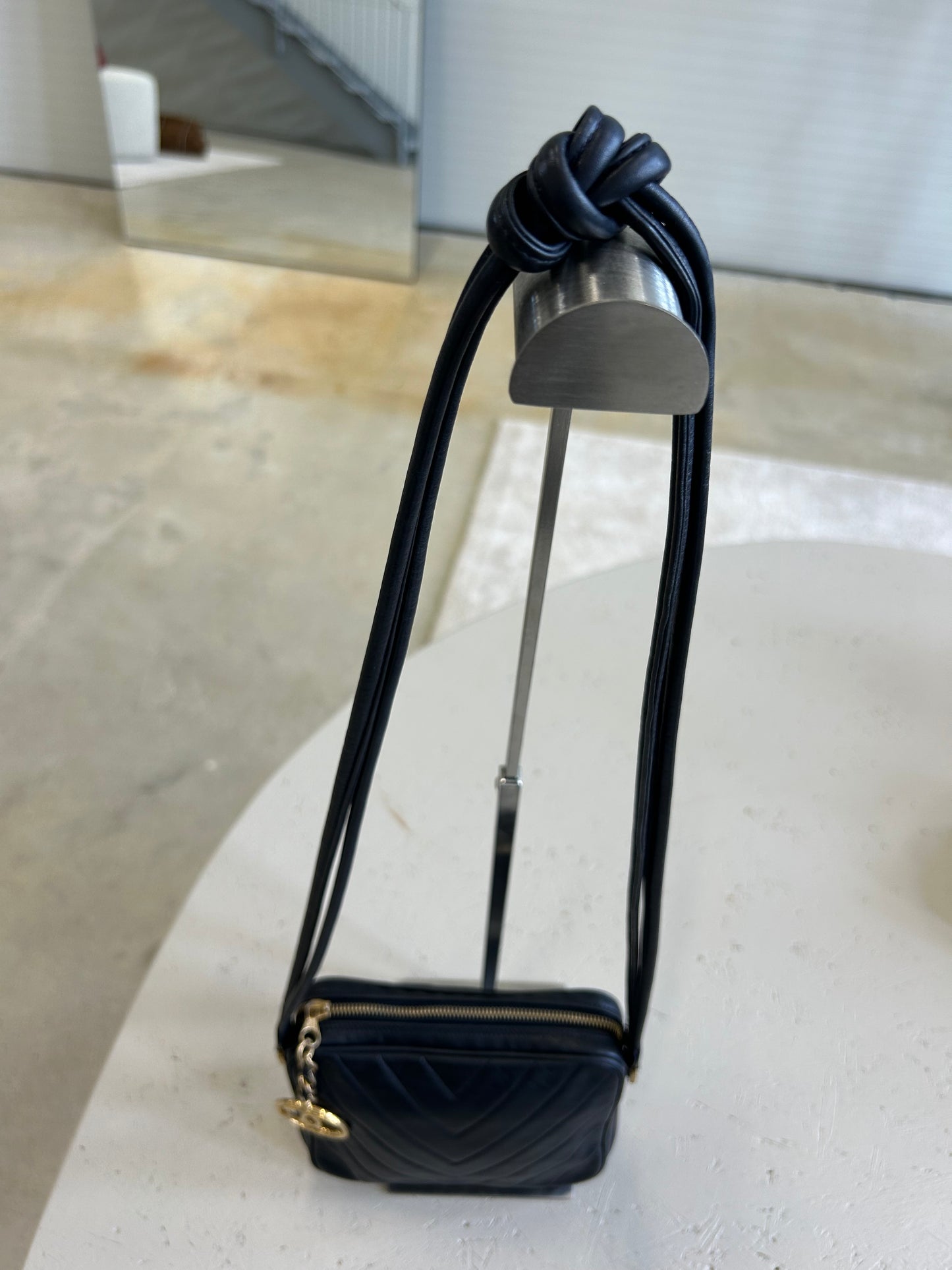 Chanel square chevron crossbody bag