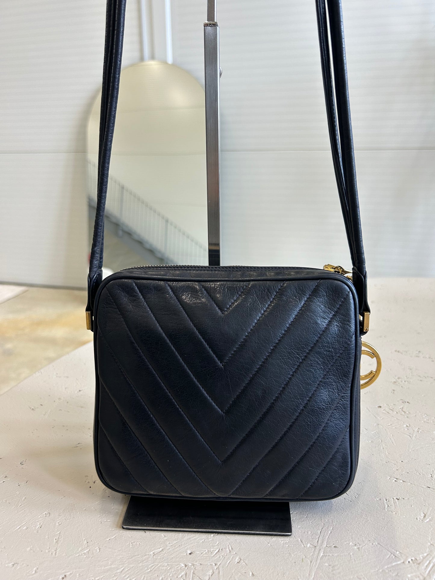 Chanel square chevron crossbody bag