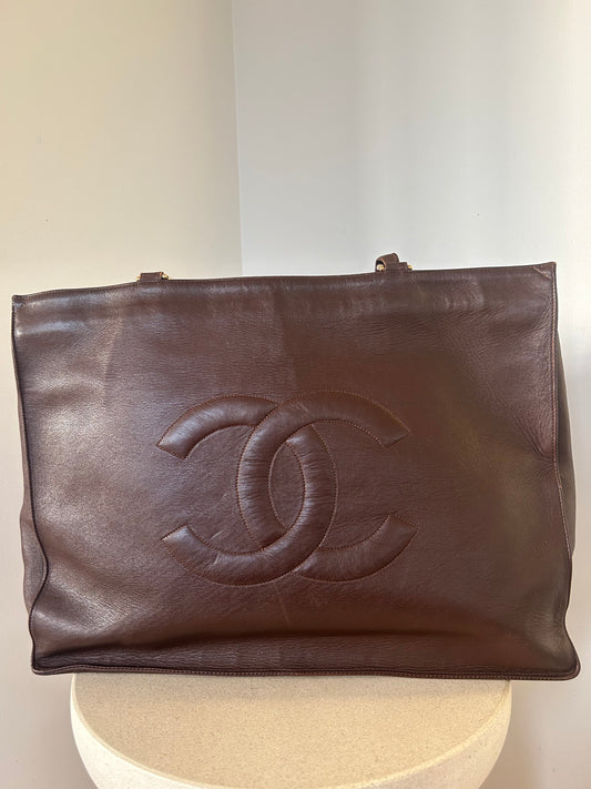 Chanel XL Brown CC Tote