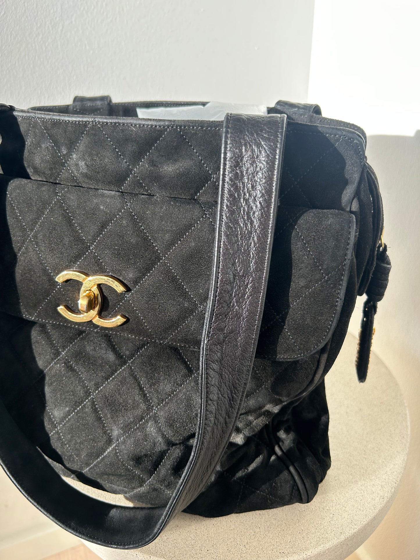 Chanel CC Tote bag suede