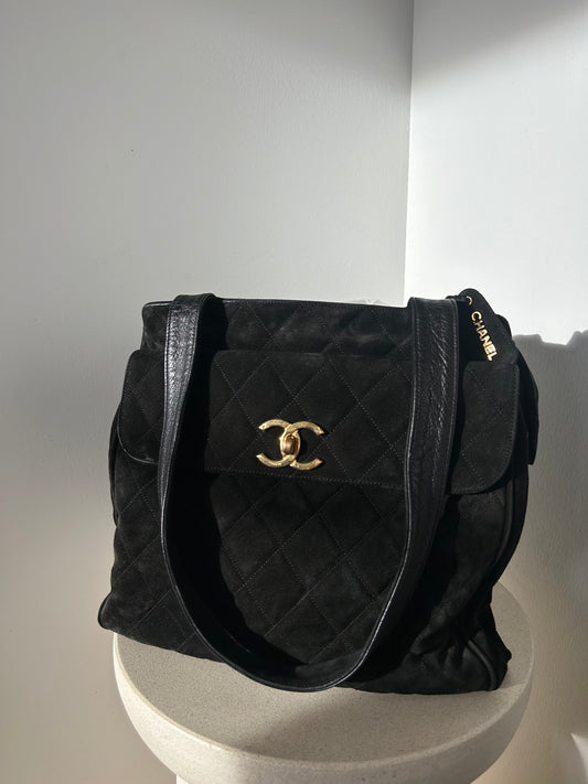 Chanel CC Tote bag suede