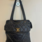 Chanel Navy Quiltet CC Tote