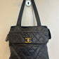 Chanel Navy Quiltet CC Tote