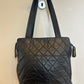 Chanel Navy Quiltet CC Tote