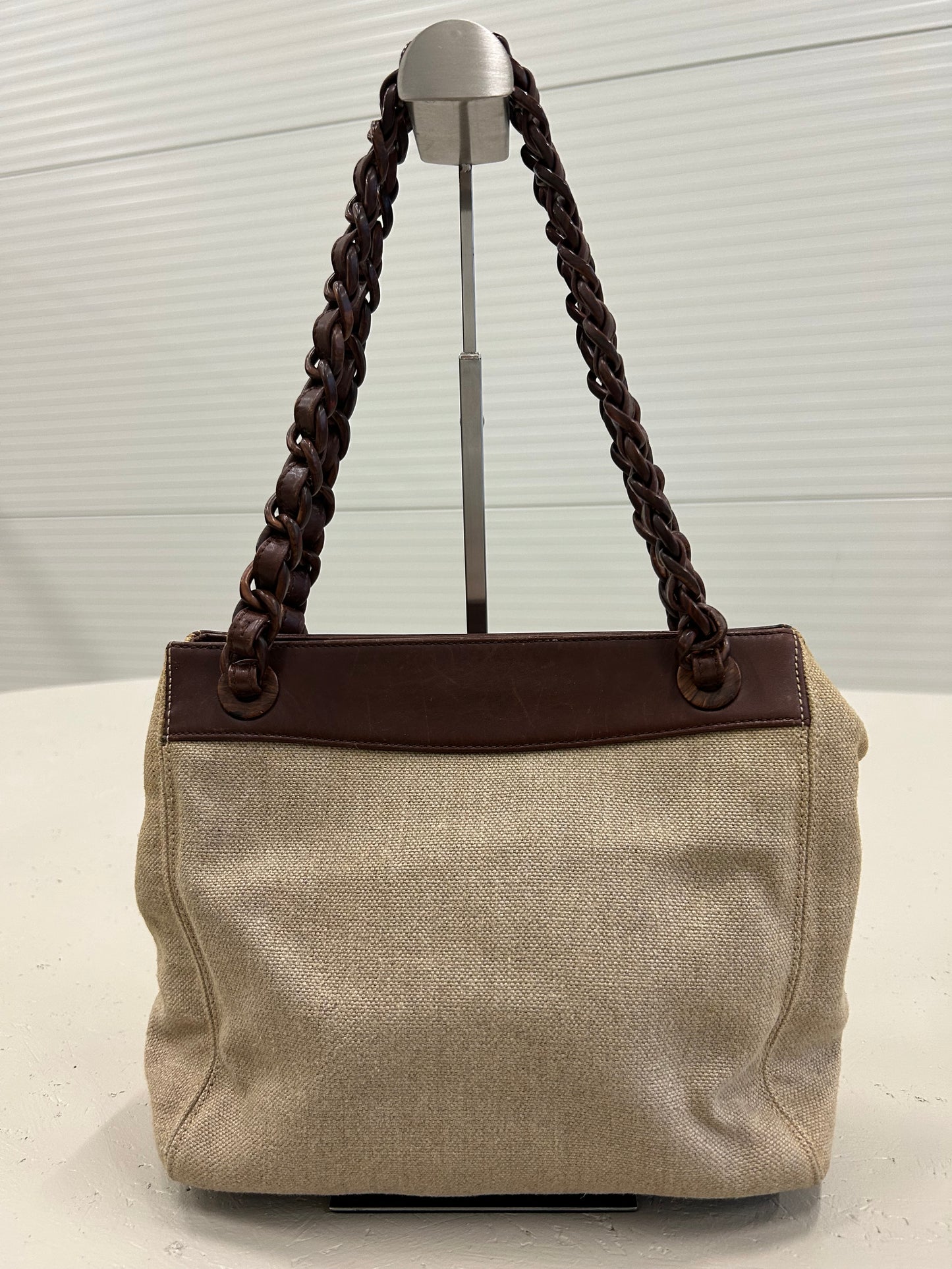 Chanel wooden CC chain bag