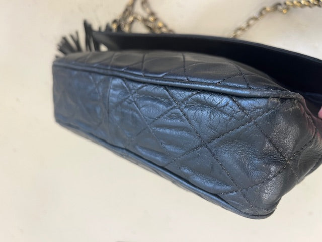 Chanel Camera Bag Black Leather
