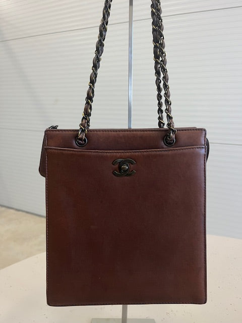 Chanel Vintage Brown Tote Bag