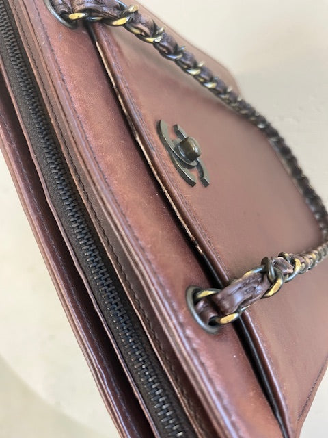 Chanel Vintage Brown Tote Bag