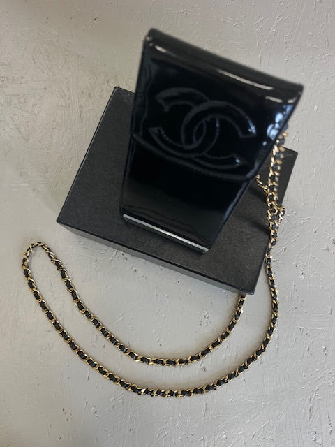 Chanel Phone Holder With Chain
