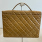 Chanel taske i beige patentlæder – Vintage computertaske