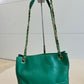 Chanel taske i grøn læder – Vintage Tote Bag