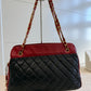 Chanel Bicolor Shoulder Bag Red/Navy