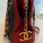 Chanel Bicolor Shoulder Bag Red/Navy