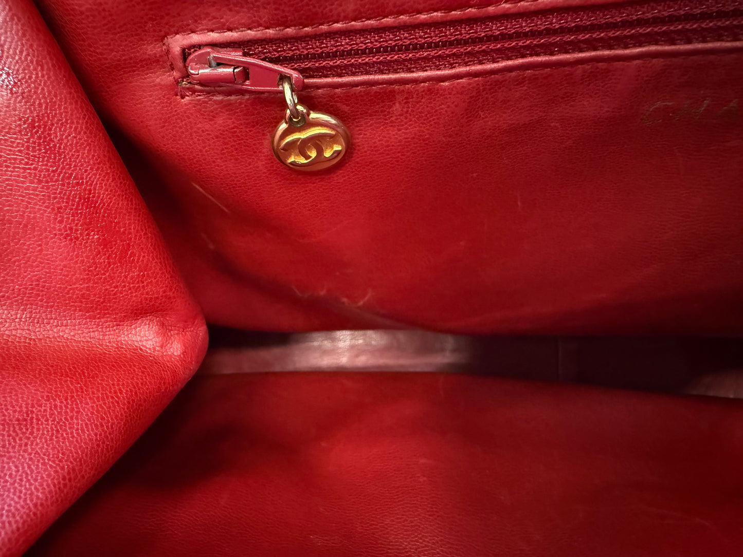 Chanel Bicolor Shoulder Bag Red/Navy