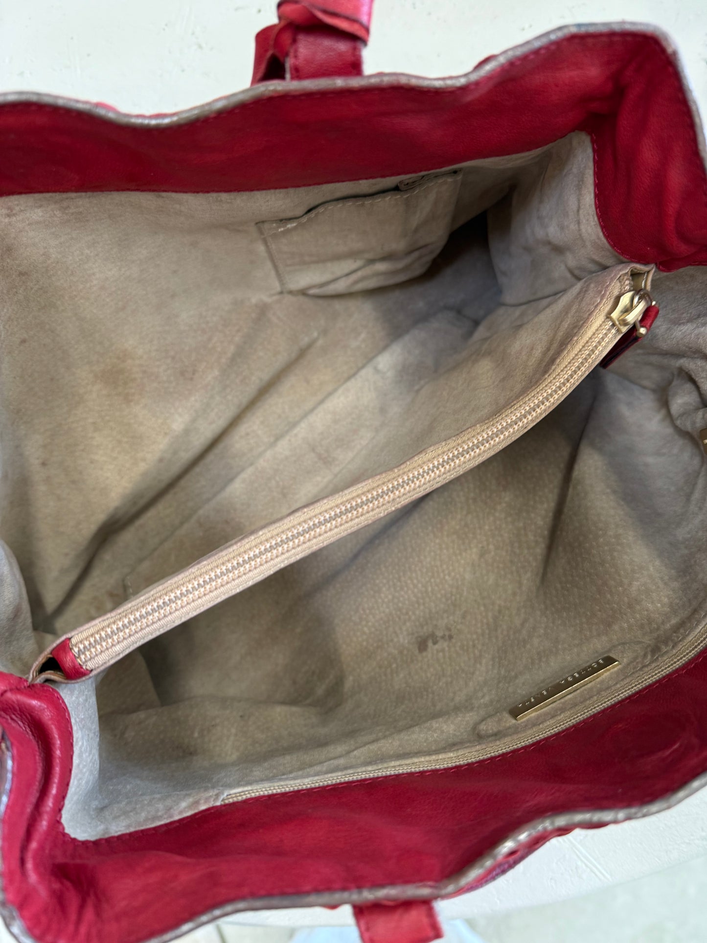 Bottega Veneta Fourre Tout Bag Red