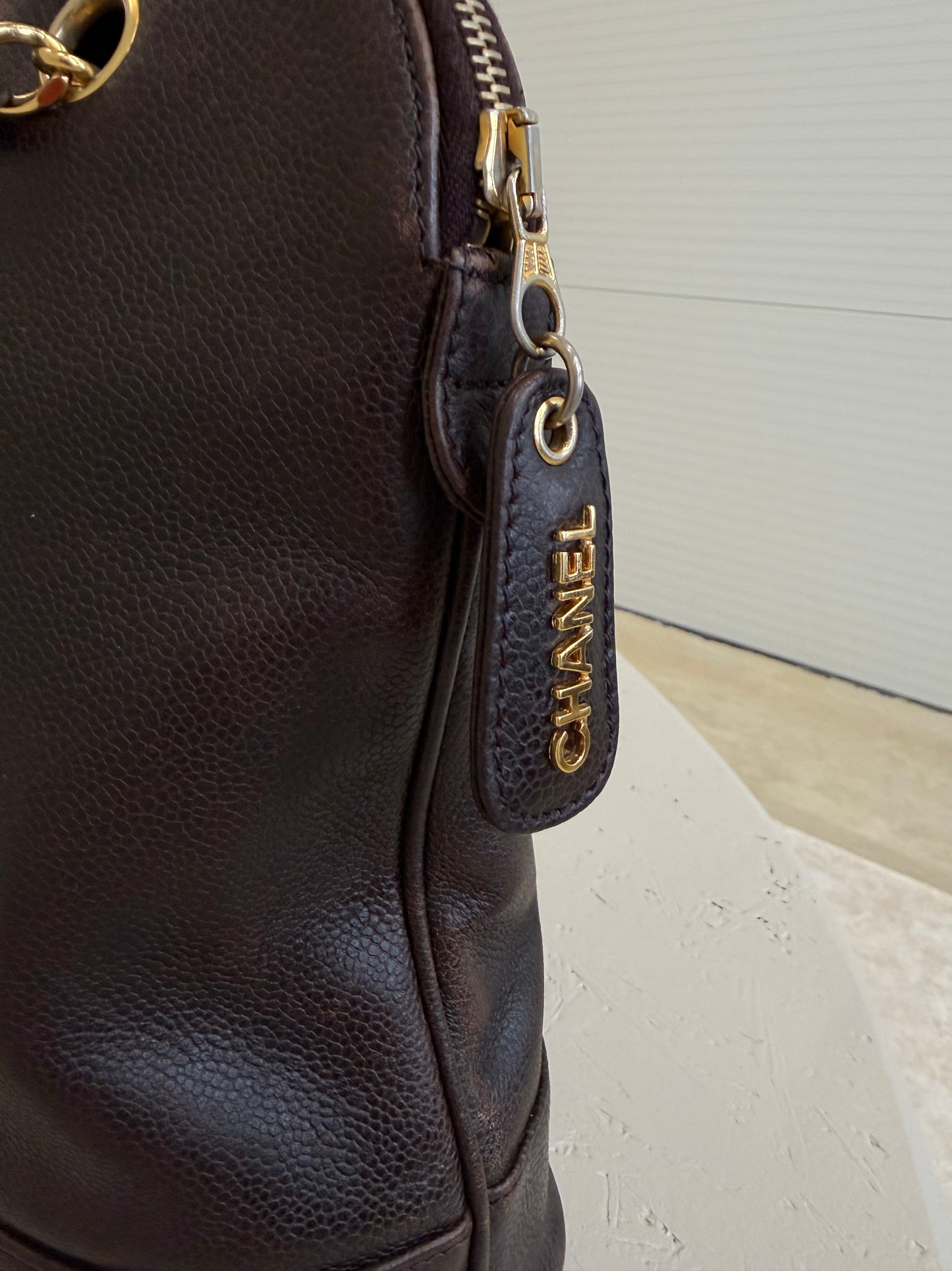 Chanel Tote Brown Tripple CC Logo