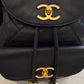 Chanel Backpack Black Leather with Gold Hardware