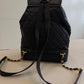Chanel Backpack Black Leather with Gold Hardware
