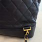 Chanel Backpack Black Leather with Gold Hardware