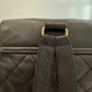 Chanel Backpack Black Leather with Gold Hardware