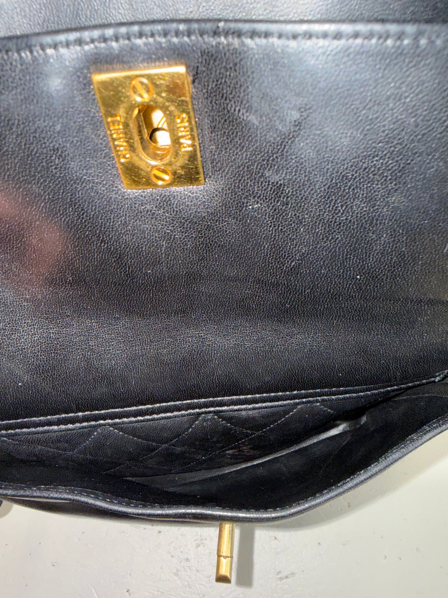 Chanel Backpack Black Leather with Gold Hardware