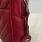 Chanel Red Chevron Quilted Shoulder Bag