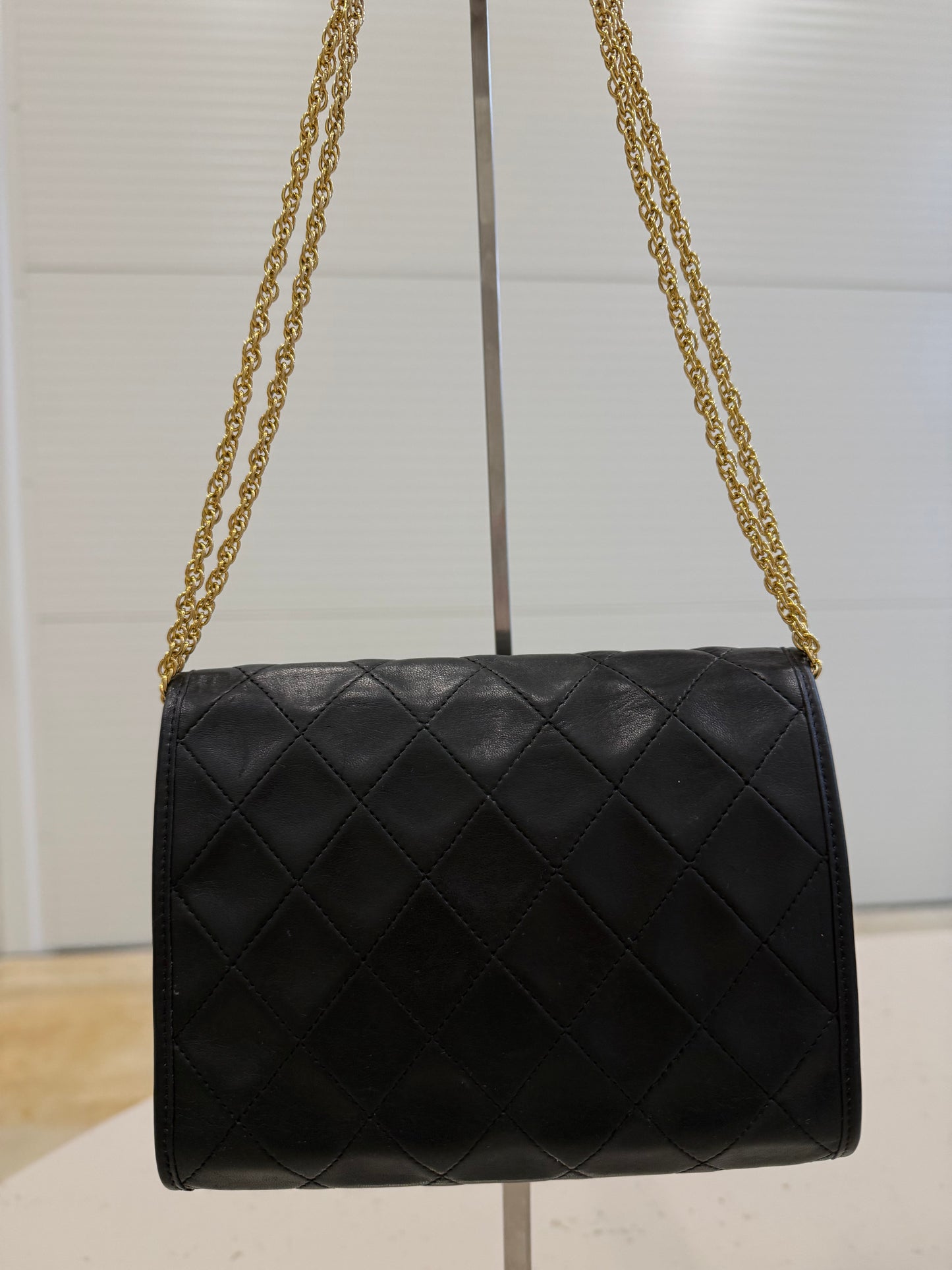 Chanel Quilted Round Flap Bag