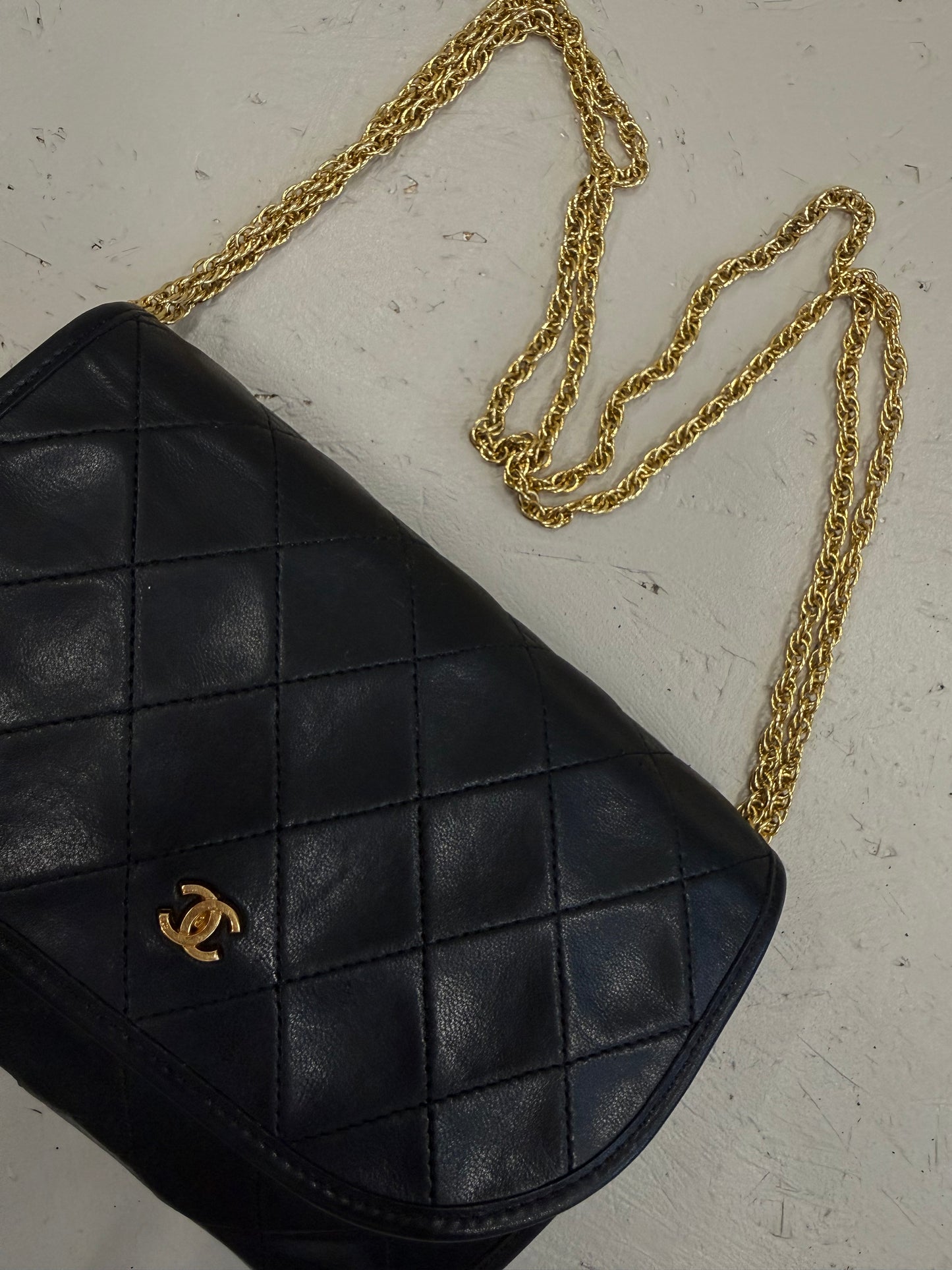 Chanel Quilted Round Flap Bag