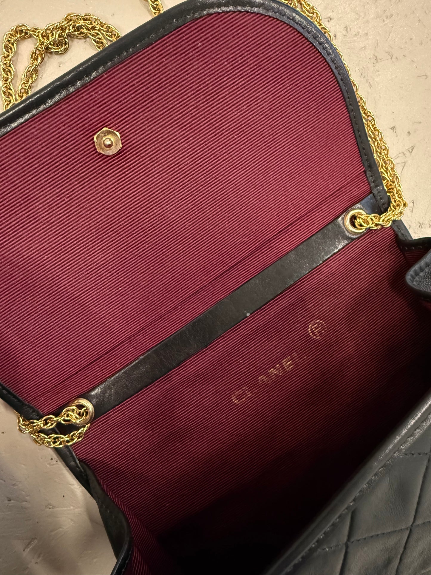 Chanel Quilted Round Flap Bag
