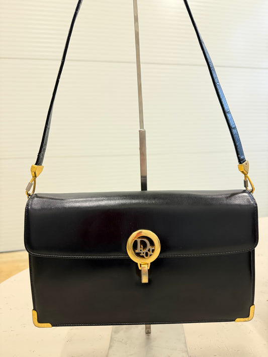 Christian Dior CD Logo Shoulder Clutch Bag