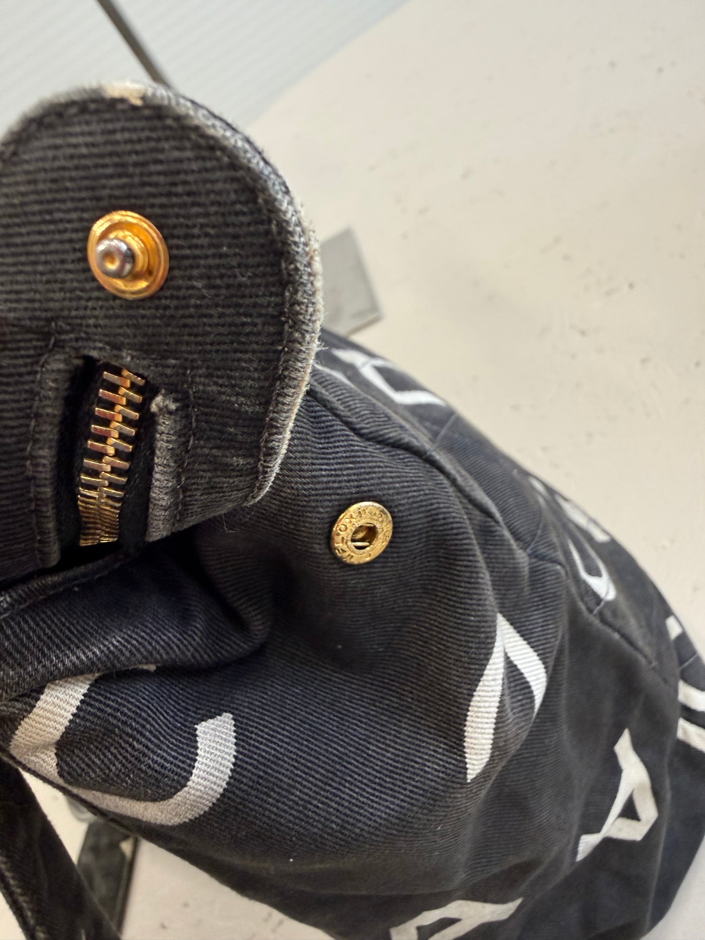 Chanel Denim Tote Logo Shoulder Bag