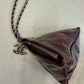 Chanel Dumpling Burgundy Patent Wristlet Bag