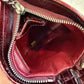 Chanel Dumpling Burgundy Patent Wristlet Bag