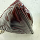Chanel Dumpling Burgundy Patent Wristlet Bag