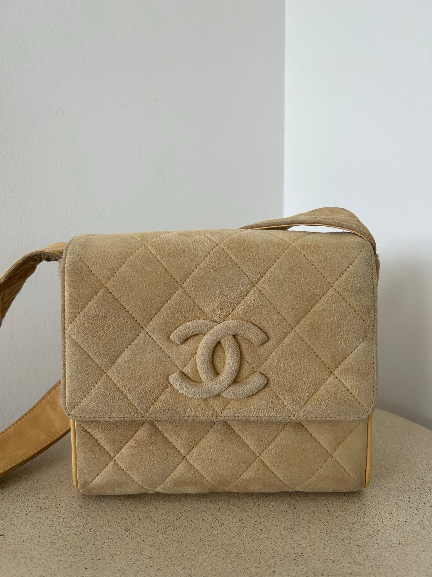 Chanel Suede Mini Square Bag