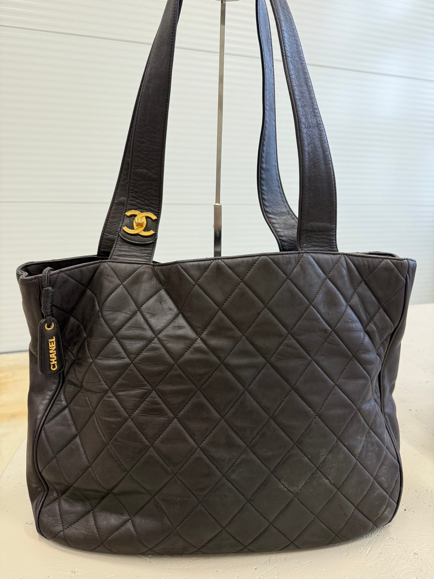 Chanel Brown Shopper Bag