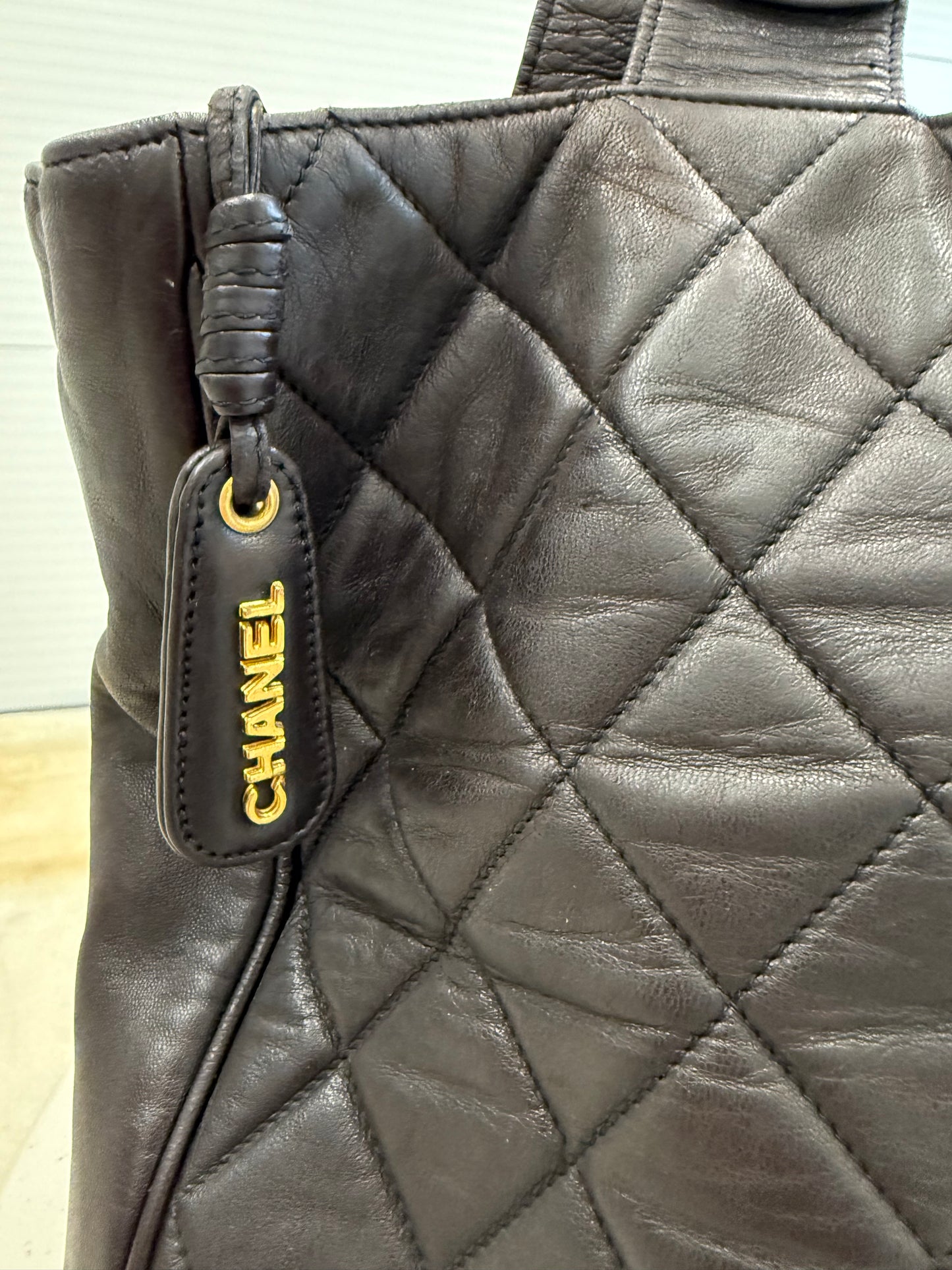 Chanel Brown Shopper Bag