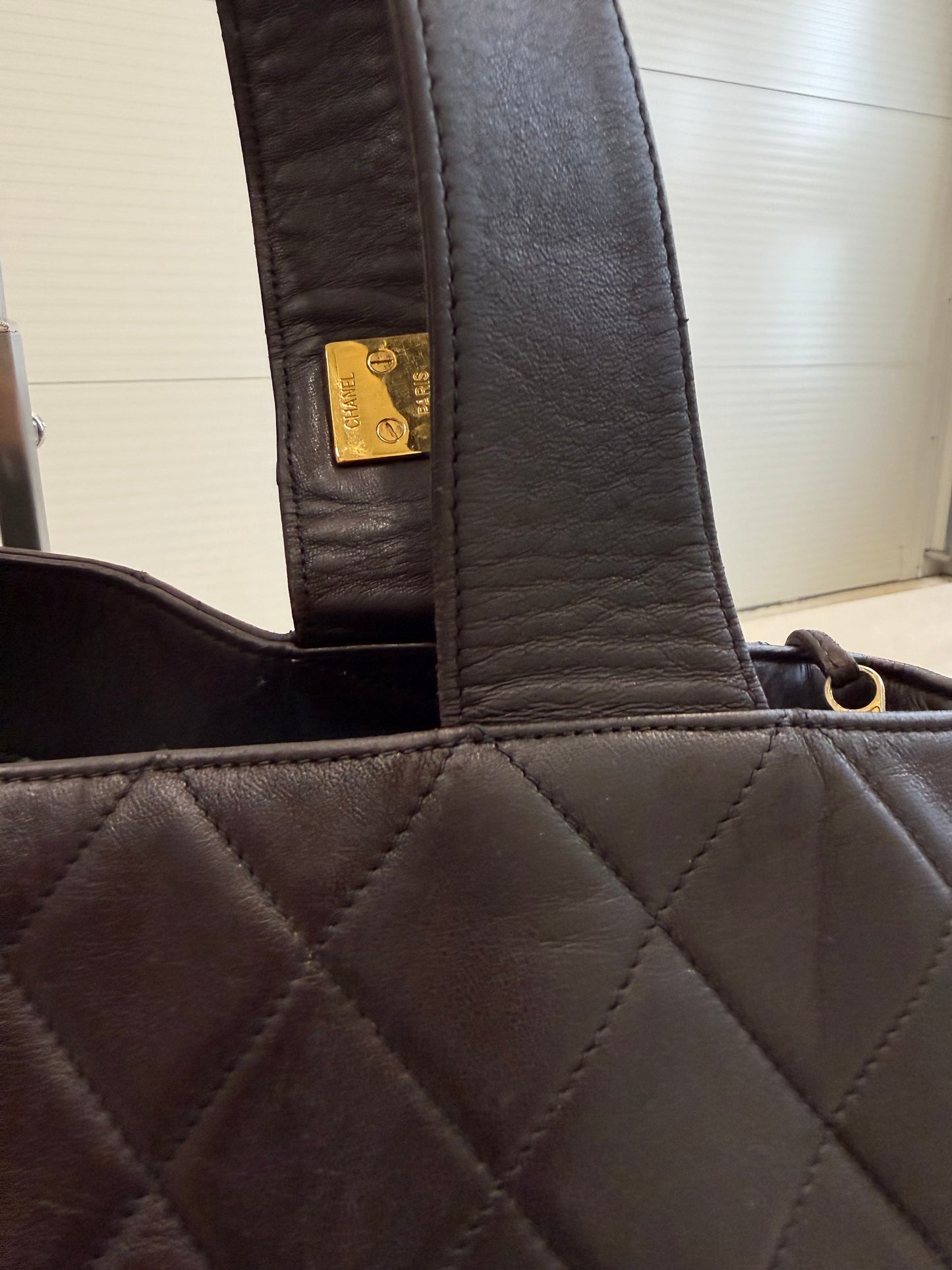 Chanel Brown Shopper Bag