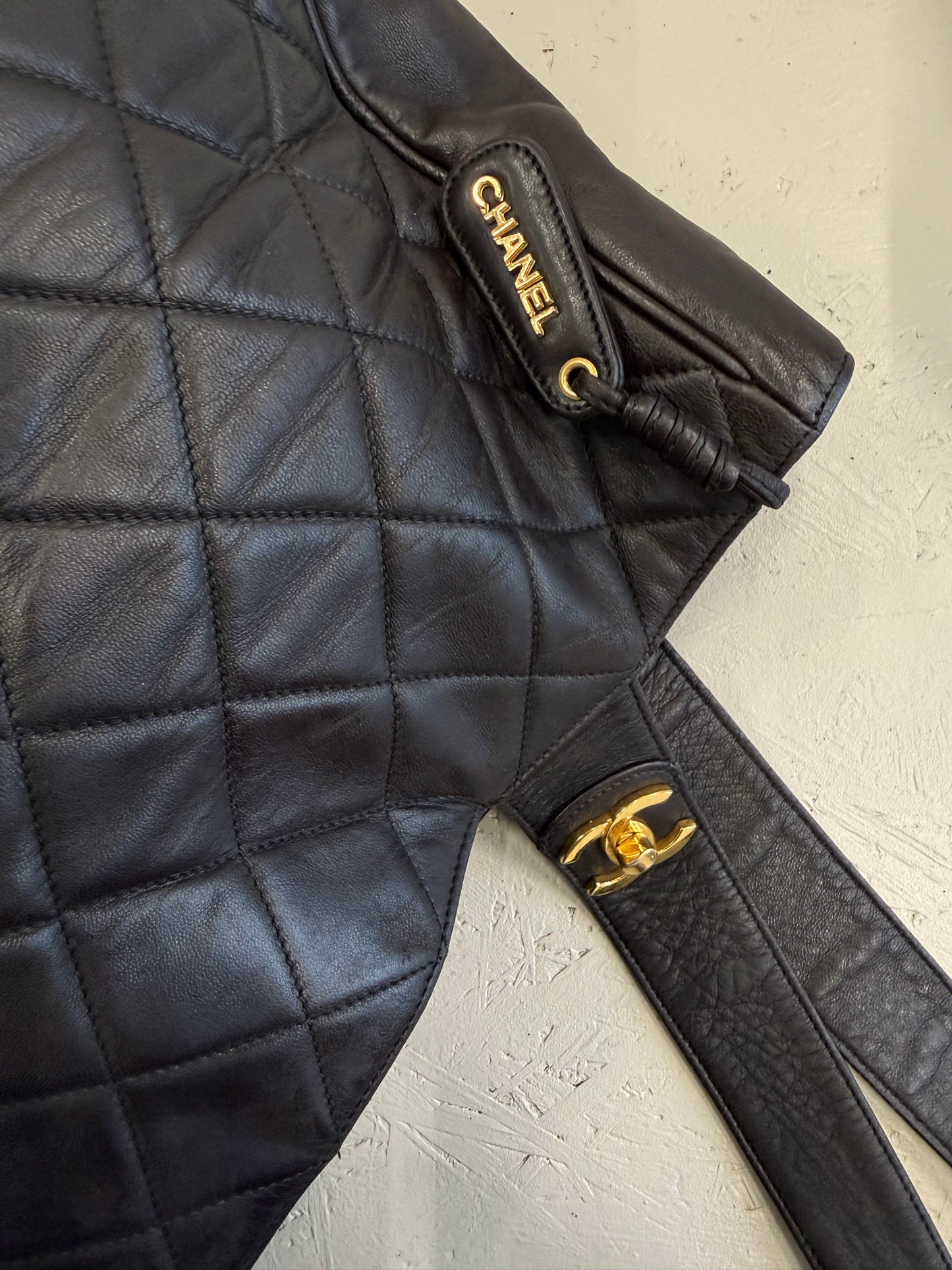 Chanel Brown Shopper Bag