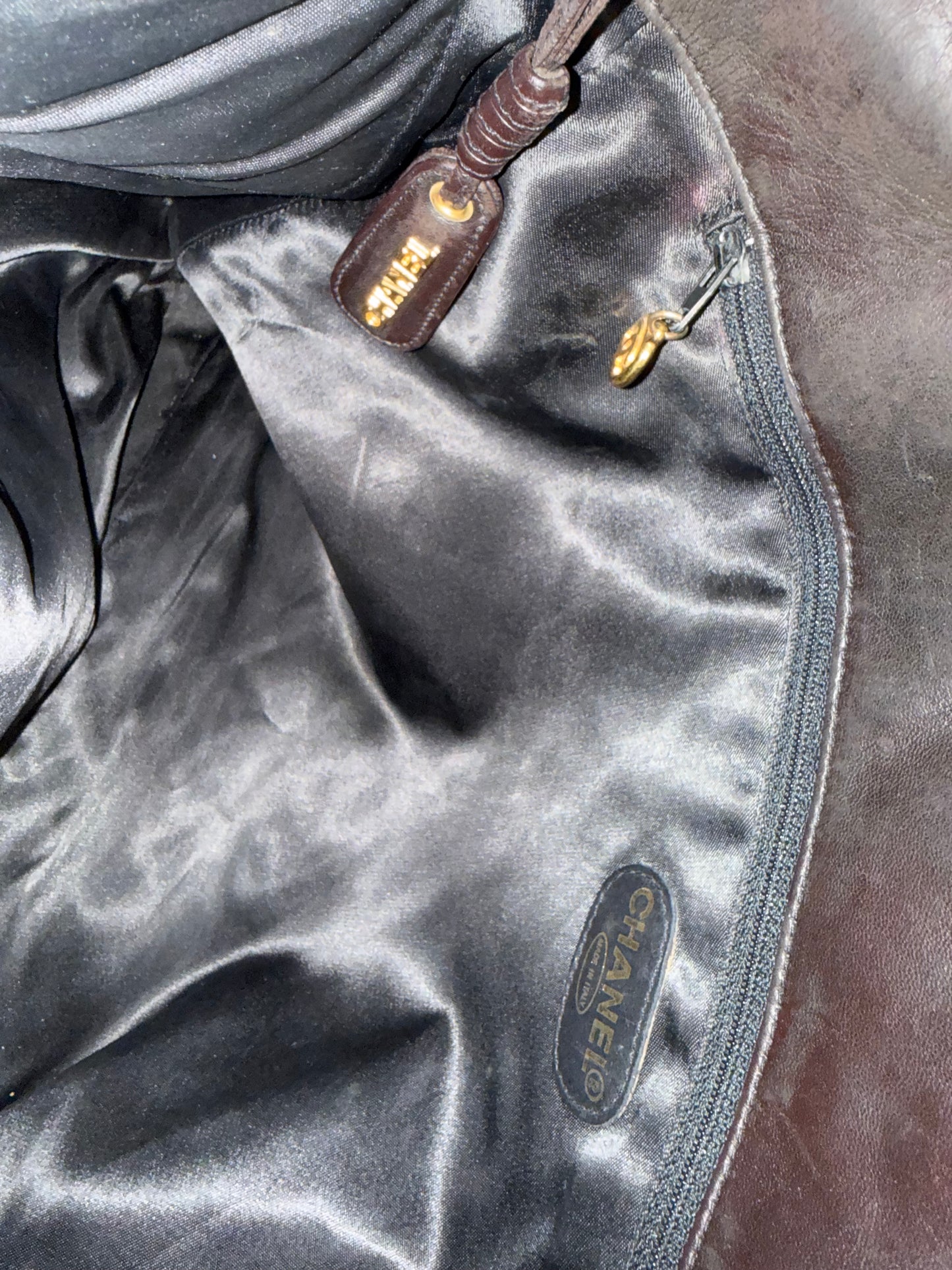 Chanel Brown Shopper Bag