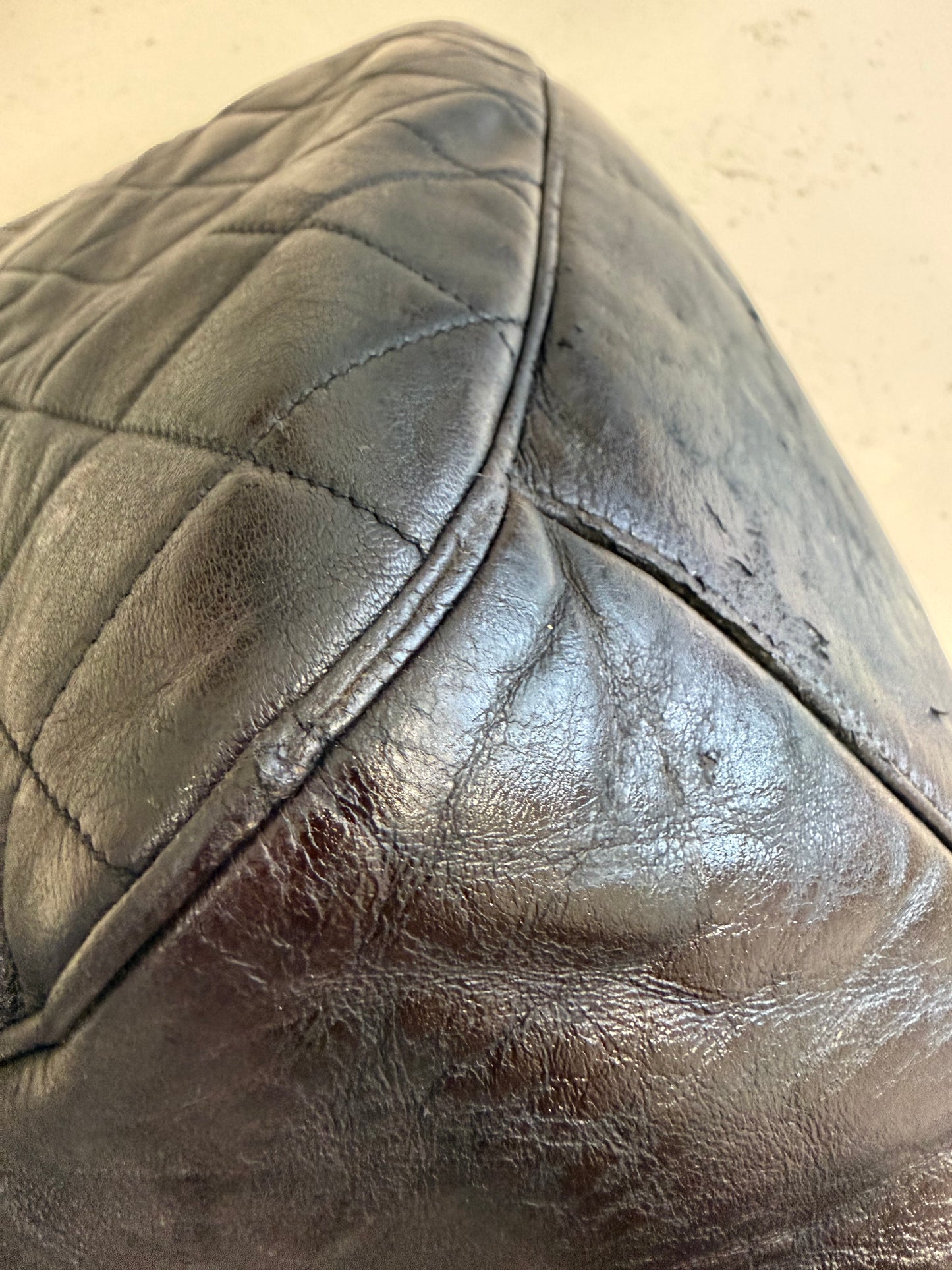 Chanel Brown Shopper Bag