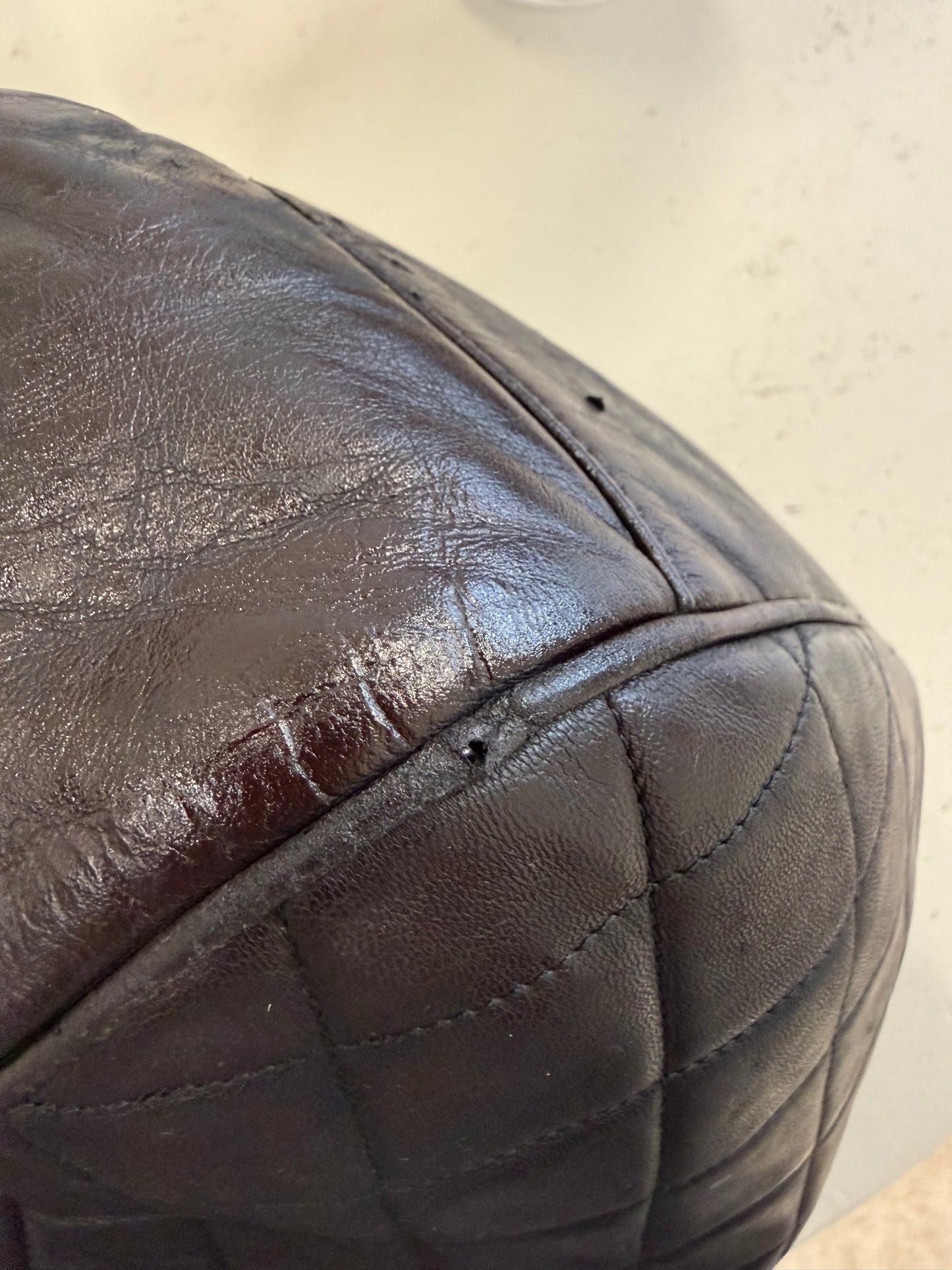 Chanel Brown Shopper Bag