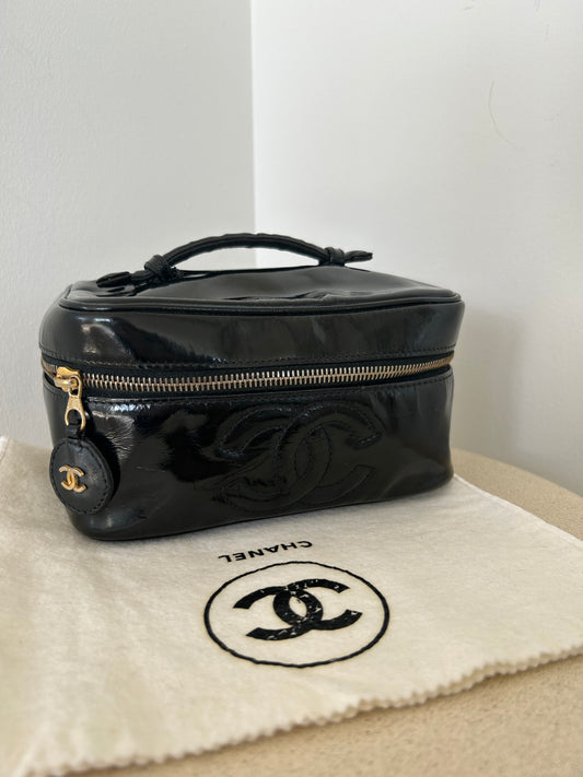Chanel Patent Leather Vanity Bag
