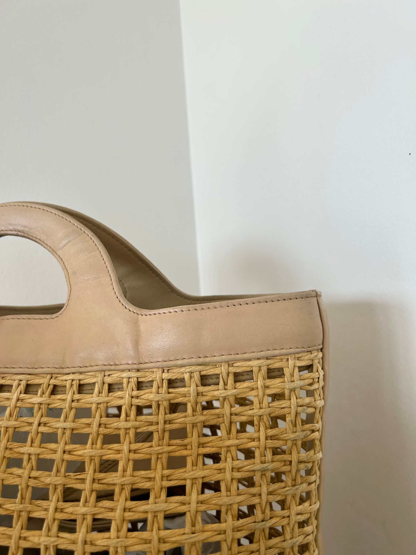 Chanel Wicker Basket Tote