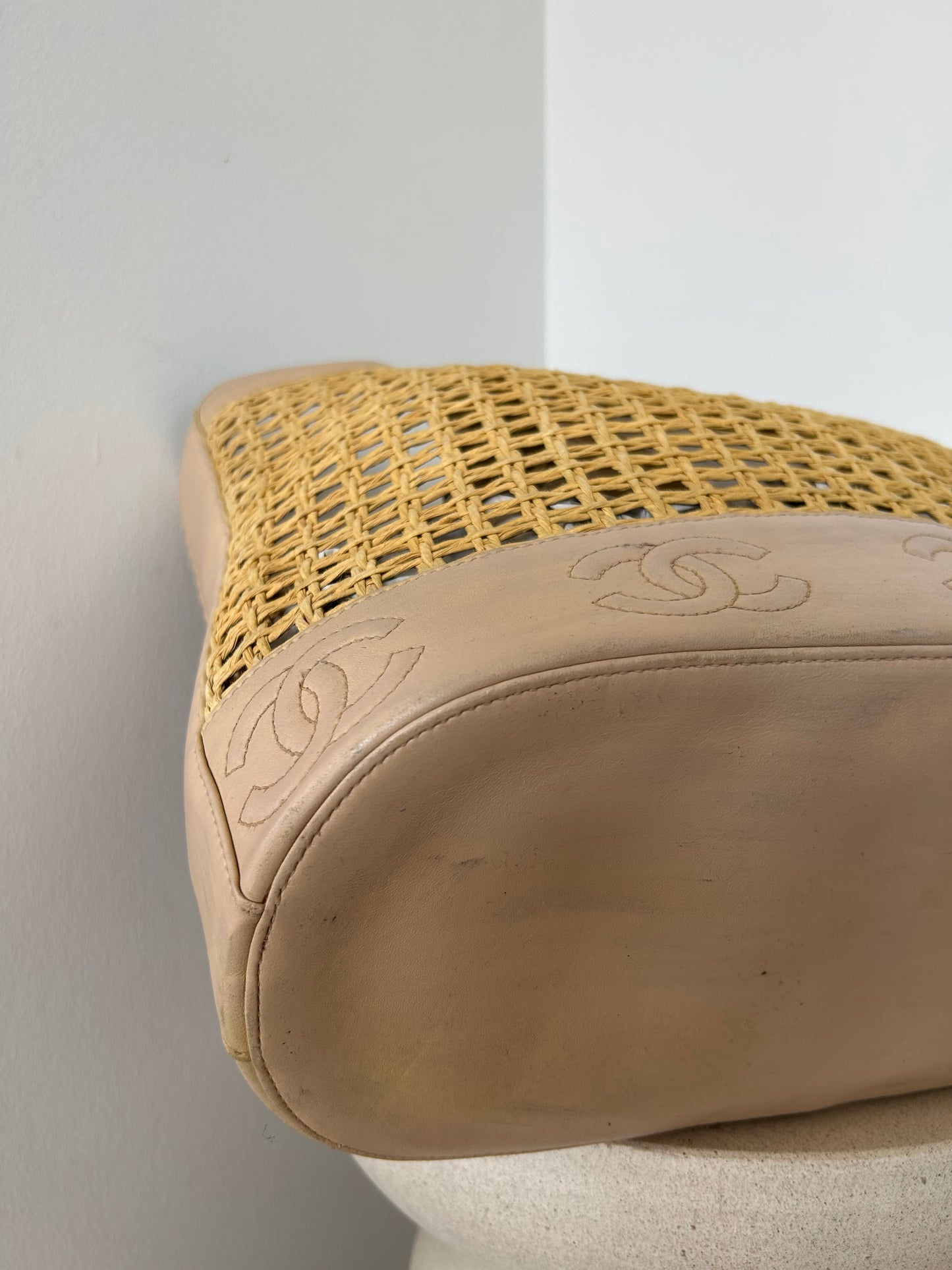 Chanel Wicker Basket Tote