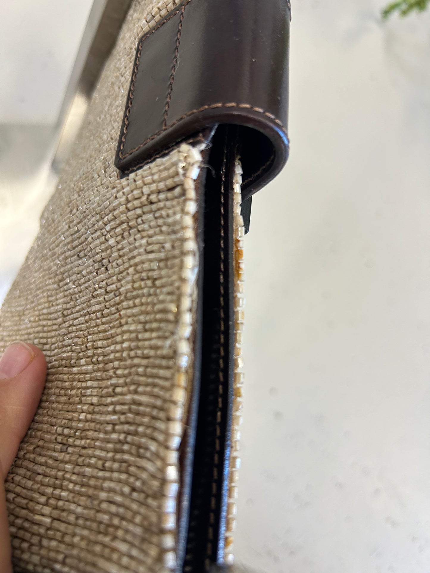 Fendi Beaded Baguette Shoulder Bag
