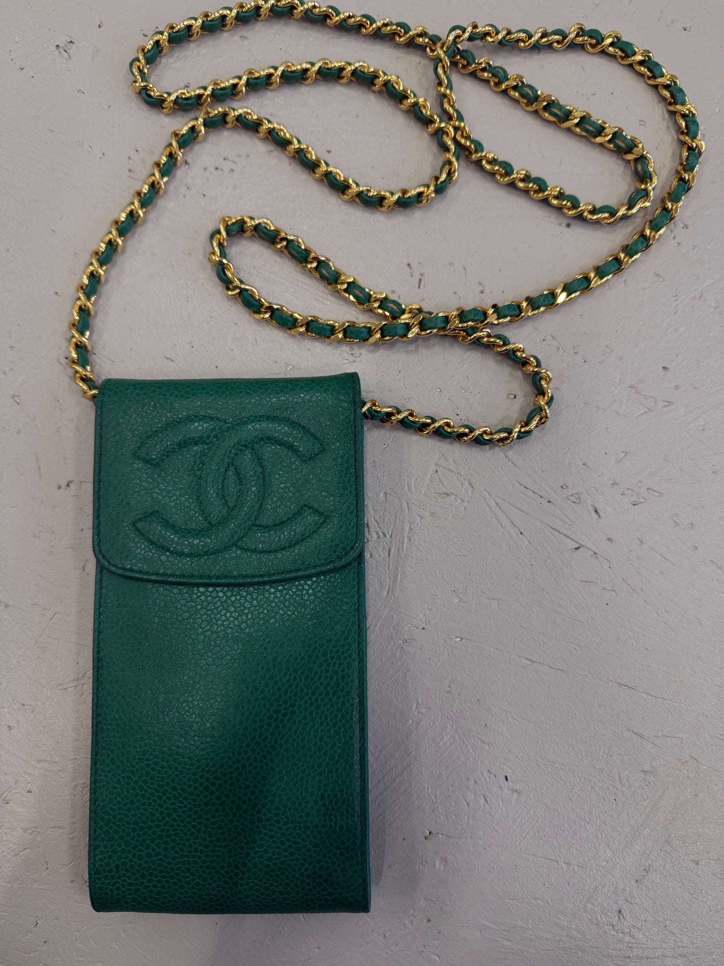 Green Chanel Phone Case