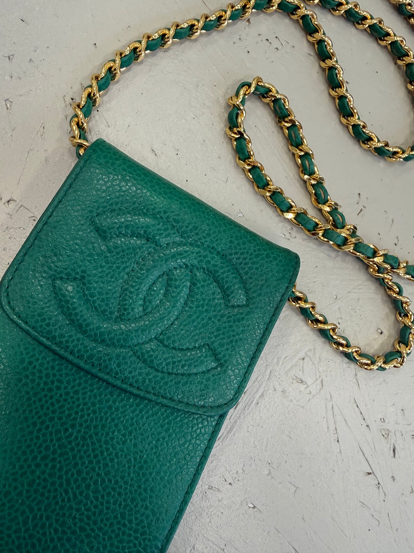 Green Chanel Phone Case
